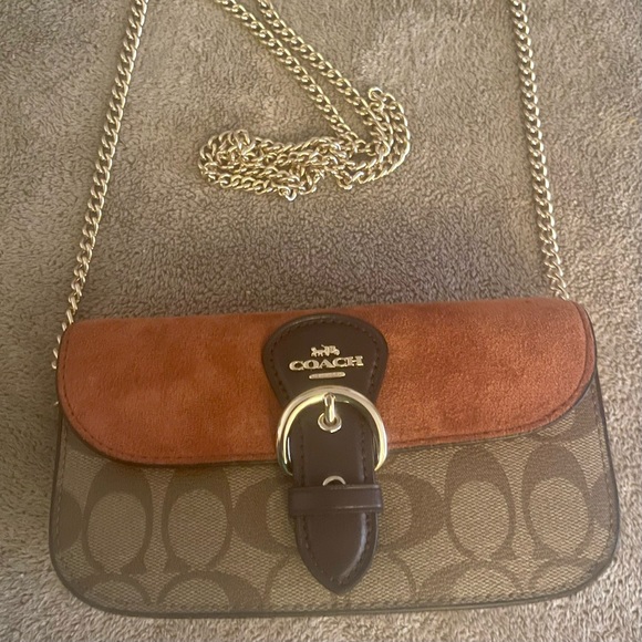 ****SOLD**** NWT Coach Suede Signature M/X Kleo - Picture 2 of 10